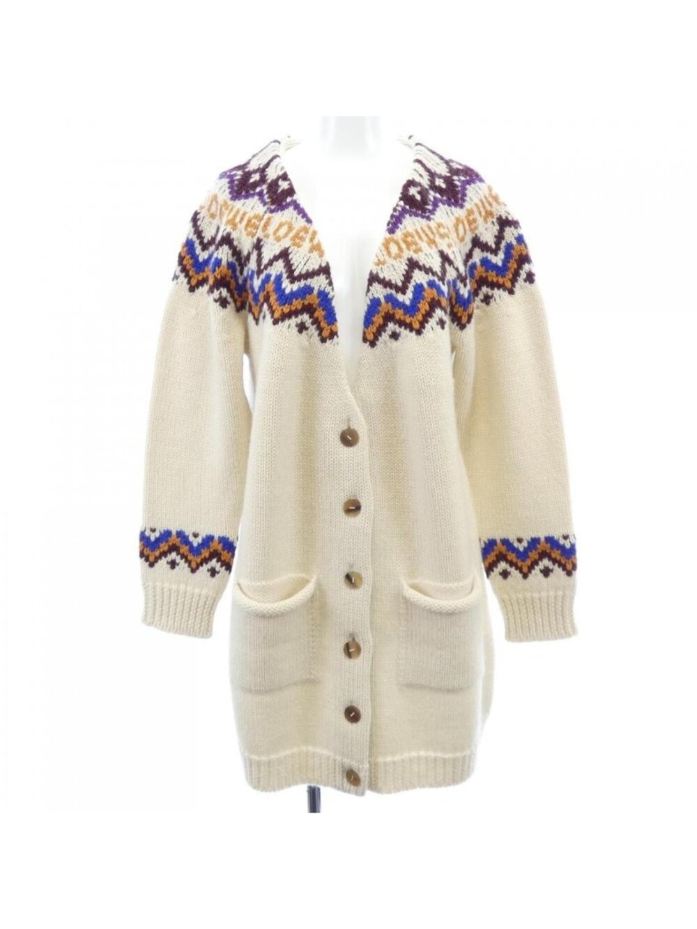 Loewe Cardigan Brown Beige Blue